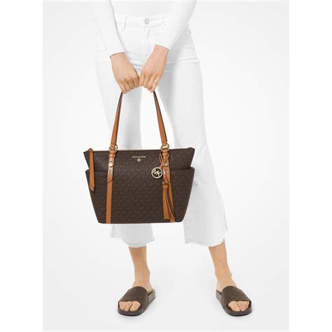 michael kors medium top zip tote|Michael Kors sullivan tote small.